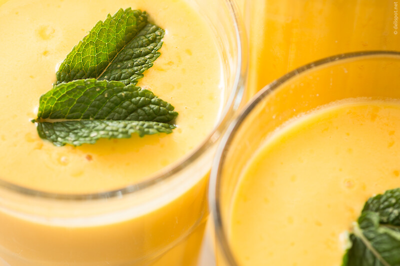 Mango-Lassi, Joghurtgetränk aus Indien