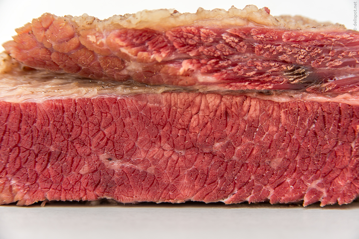 Corned Beef nach dem Kochen, Detail
