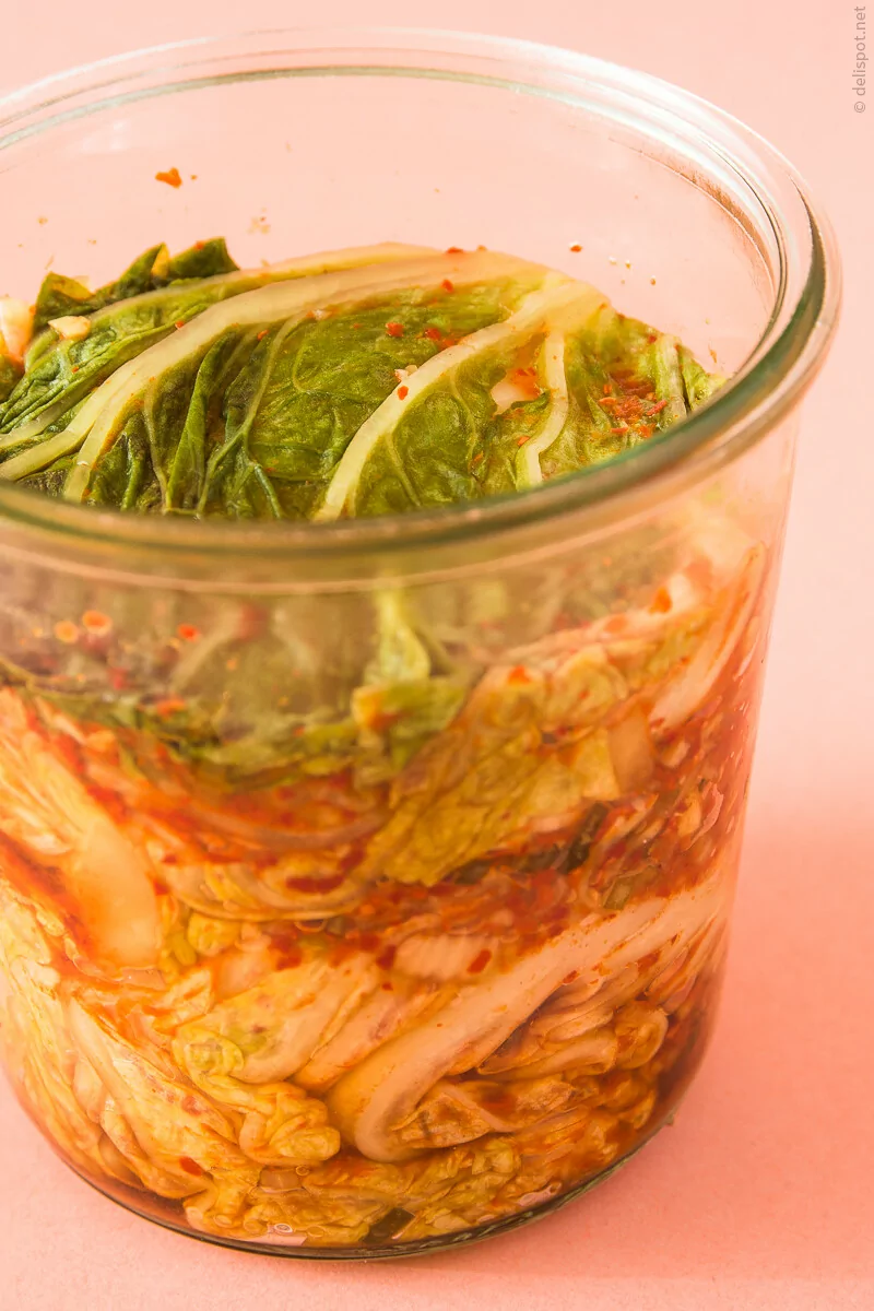 Baechi Kimchi im Weckglas, 14 Tage fermentiert