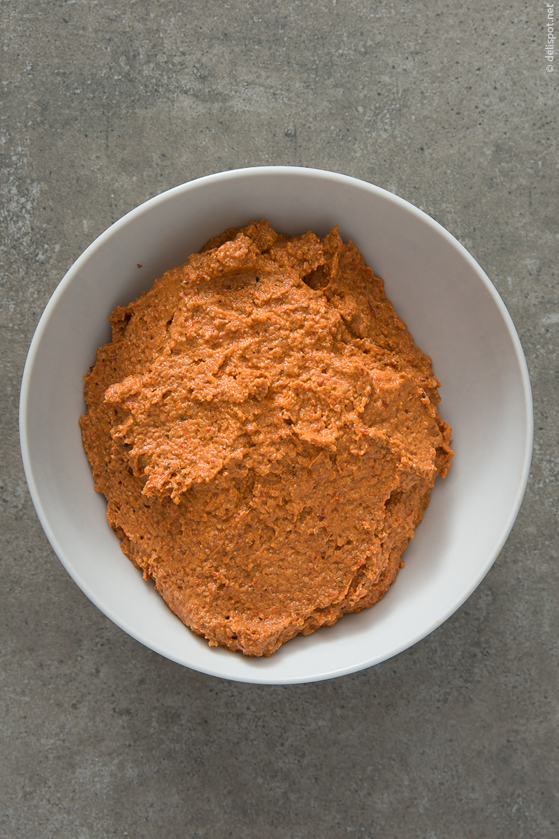 Muhammara, fertig zum Essen